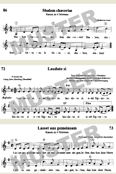 Dacapo Liederbuch - Regiöse Canons Dacapo Liederbuch - Regiöse Canons